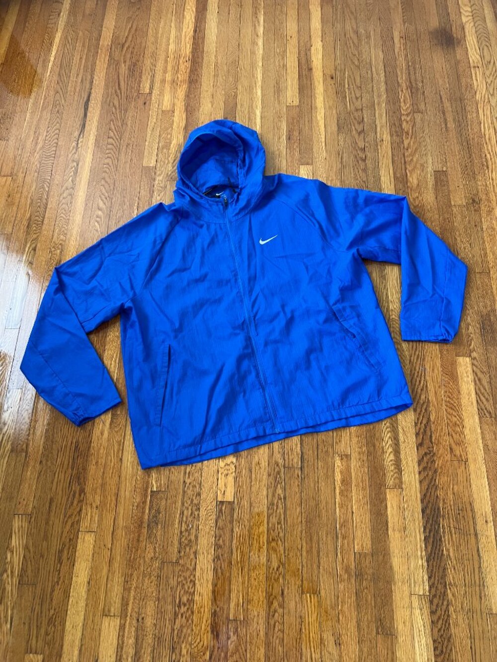 Nike Essential Blue Lightweight Hooded Running Jacket CU 5358-480 - Men's XXL